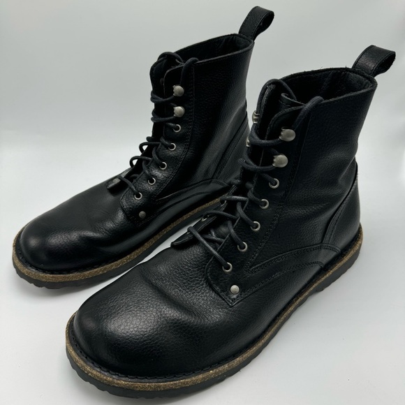 Birkenstock Bryson Black Leather Boot Lace Up Mens Size EU 44 US 11-11.5 - Picture 4 of 12